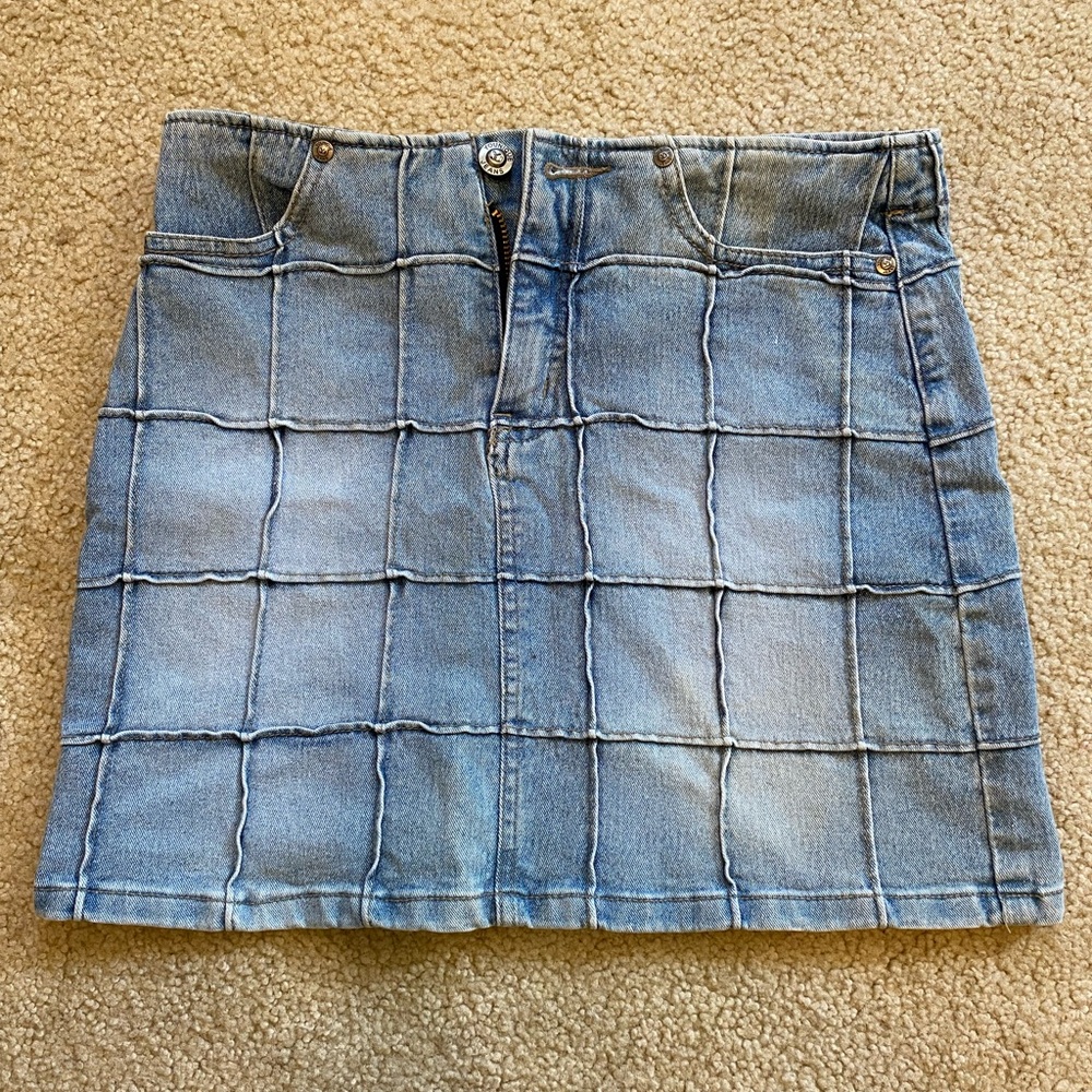 Denim Mini Skirt